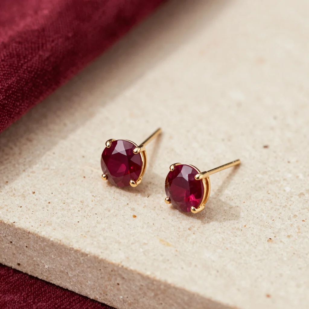 Naina Ruby Studs